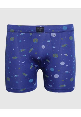 Pantaloncillo Infantil Niño Boxer Filete Medio Color Azul Marca Patprimo #66000111 Patprimo
