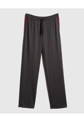Pantalon Punto Con Cortes En Contraste  Para Hombre Gris Patprimo