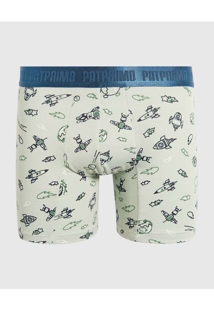Pantaloncillo Infantil Niño Boxer Filete Medio Color Verde Marca Patprimo #63000061