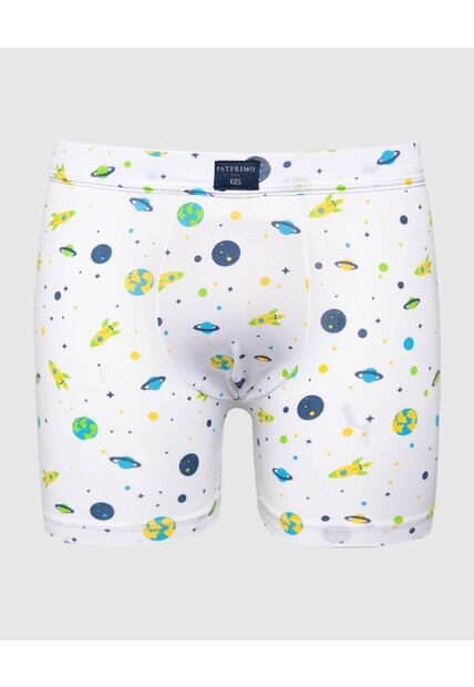 Pantaloncillo Infantil Niño Boxer Filete Medio Color Blanco Marca Patprimo #66000111
