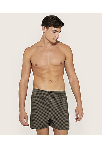 Boxer Para Hombre Bragueta Amplio Color Gris  Marca Patprimo #44000326