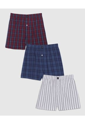 Boxer X3 Para Hombre Bragueta Amplio Color Surtido Marca Patprimo #44000327