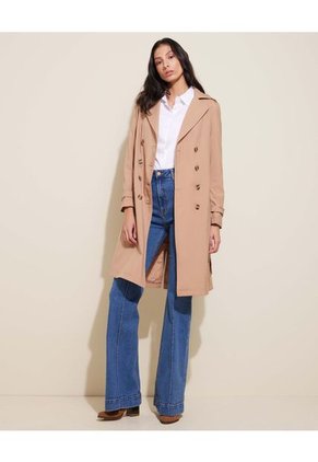 Chaqueta Para Mujer Trench Color Café  Marca Patprimo #30080467