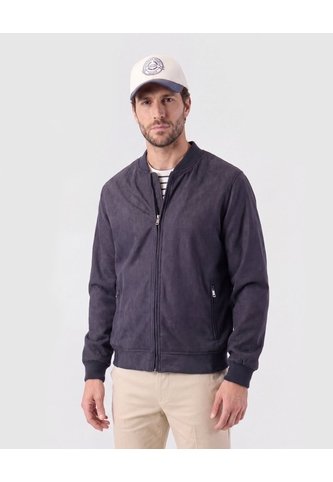 Chaqueta Tipo Bomber   Para Hombre Azul Patprimo Patprimo