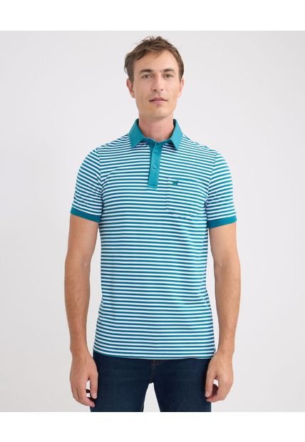 Polo Para Hombre Cuello Maquina Con Bolsillo Color Verde  Marca Patprimo #44112623