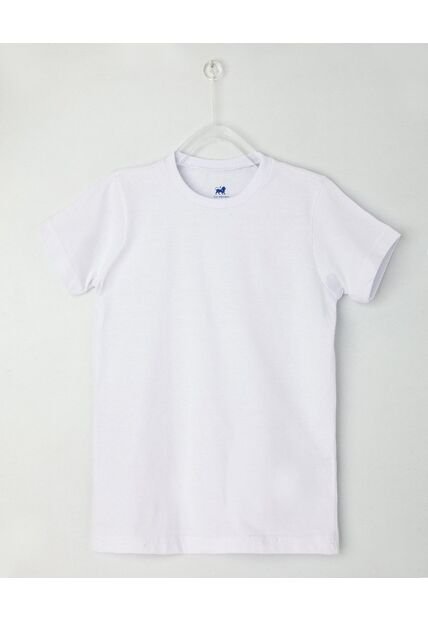 Camiseta Interior Niño Manga Corta Unicolor  Infantil Niño Blanco Patprimo