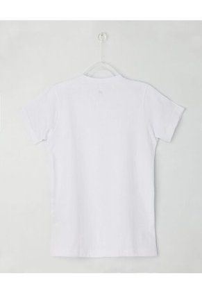 Camiseta Interior Niño Manga Corta Unicolor  Infantil Niño Blanco Patprimo