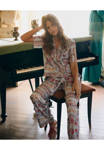 Camisa Para Mujer Manga Corta Color Azul Claro Marca Patprimo #30010654