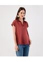 Blusa  Para Mujer Manga Corta Color Naranja Marca Patprimo #30127768 de Patprimo