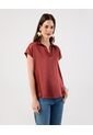 Blusa  Para Mujer Manga Corta Color Naranja Marca Patprimo #30127768 de Patprimo