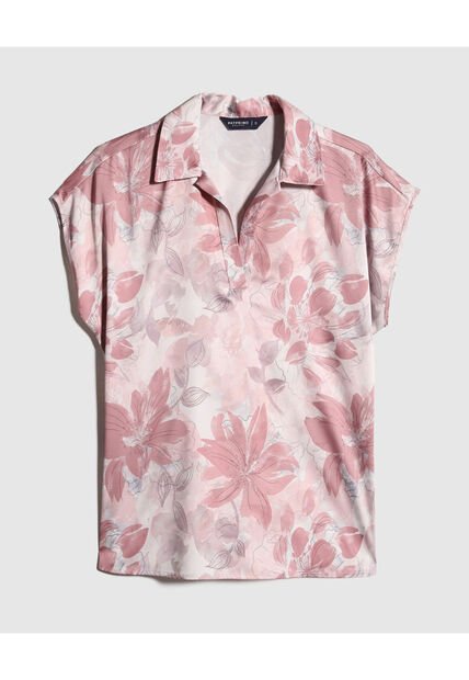 Blusa Para Mujer Manga Corta Color Rosa Marca Patprimo #30123387