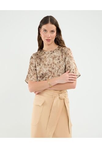 Falda Para Mujer Medio Color Beige Marca Patprimo #30140399 Patprimo
