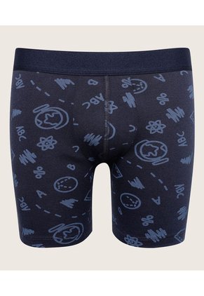 Boxer Para Niño Fleat Seamer Color Azul  Marca Patprimo #66000083
