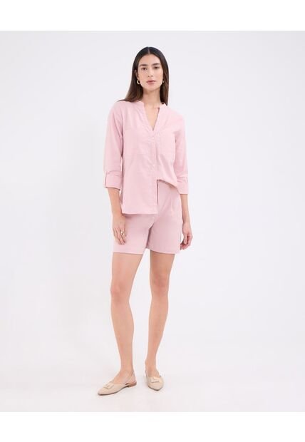 Bermuda Para Mujer Regular Largo Color Rosa Marca Patprimo #30100386