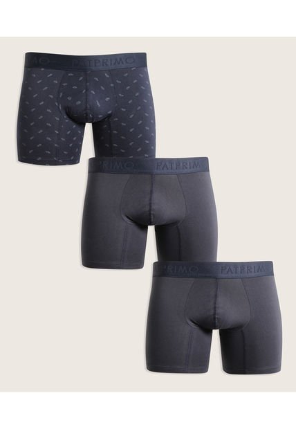 Boxer Para Hombre Fleat Seamer Color Azul  Marca Patprimo #44000418