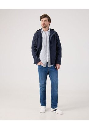 Camisa Para Hombre Manga Larga Sin Bolsillo Cuello Italiano Color Azul Marca Patprimo #44013182