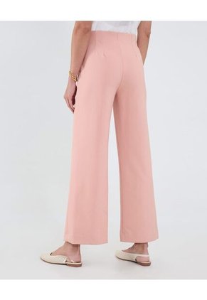 Pantalón Fluido Unicolor  Para Mujer Rosa Patprimo