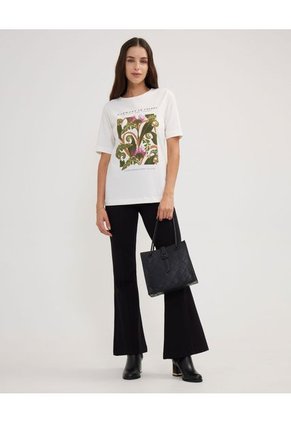 Camiseta Para Mujer Manga Corta Color Blanco Marca Patprimo #30093459