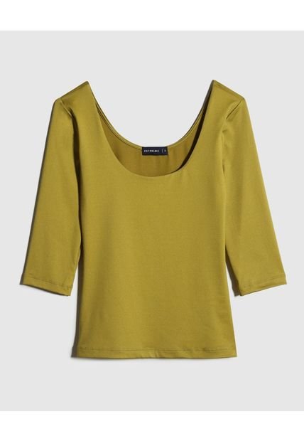 Camiseta Para Mujer Manga 3/4 Color Verde  Marca Patprimo #30093548