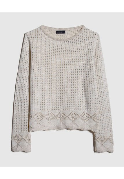 Saco Para Mujer Cuello Redondo Color Blanco Marca Patprimo #30330594