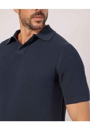 Polo  Para Hombre Cuello Maquina Sin Bolsillo Color Azul Marca Patprimo #44112774
