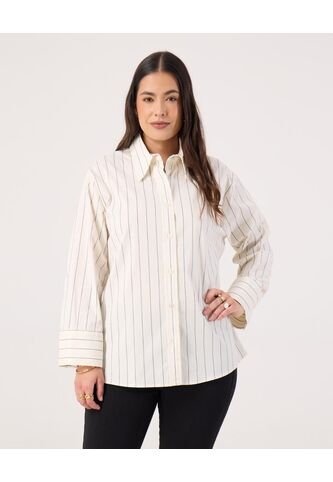 Camisa Para Mujer Manga Larga Color Crema Marca Patprimo #14010199 Patprimo