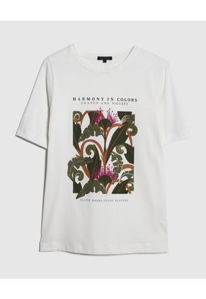 Camiseta Para Mujer Manga Corta Color Blanco Marca Patprimo #30093459