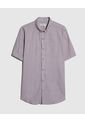 Camisa Para Hombre Manga Corta Sin Bolsillo Cuello Button D Color Morado Marca Patprimo #44013086 de Patprimo