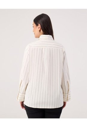 Camisa Para Mujer Manga Larga Color Crema Marca Patprimo #14010199