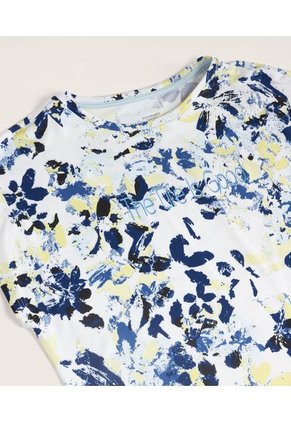 Camiseta Para Mujer Manga Corta Color Azul Marca Patprimo #30093007