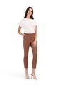 Pantalon Para Mujer Patprimo Color Cafe Material Algodón 50% Nailon 46%-Elastano 4% de Patprimo