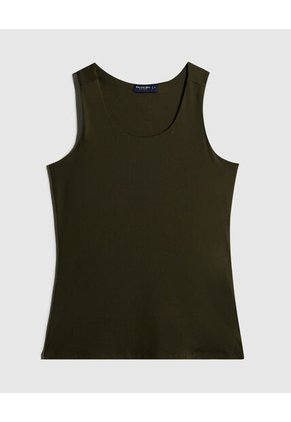 Camiseta Para Mujer Manga Sisa Cuello Redondo Color Verde  Marca Patprimo #30093591