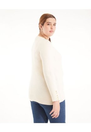 Saco Para Mujer Cuello Redondo Color Beige Marca Patprimo #14330204