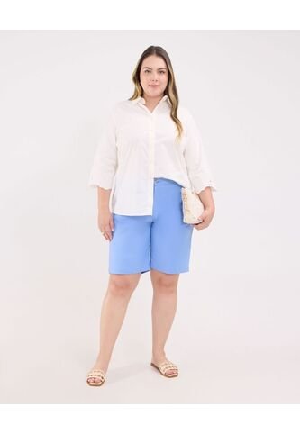 Short Para Mujer Multiusos Plano Color Azul Marca Patprimo #14190001 Patprimo