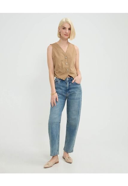 Jean Para Mujer Straight Color Azul Marca Patprimo #30160453