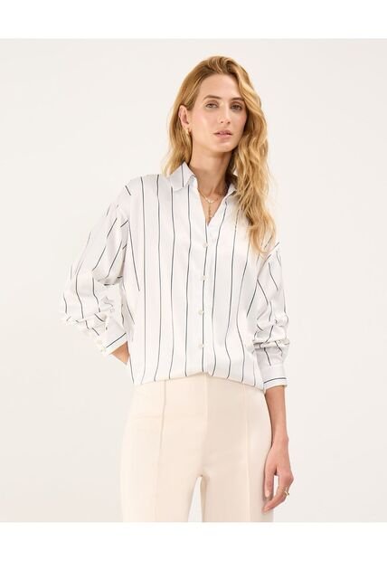 Camisa Para Mujer Manga Larga Color Blanco Marca Patprimo #30010661