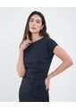 Vestido Drapeado  Para Mujer Negro Patprimo de Patprimo