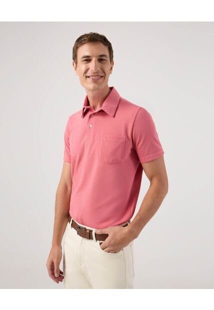 Polo Para Hombre Cuello Maquina Con Bolsillo Color Rosa Marca Patprimo #44112761