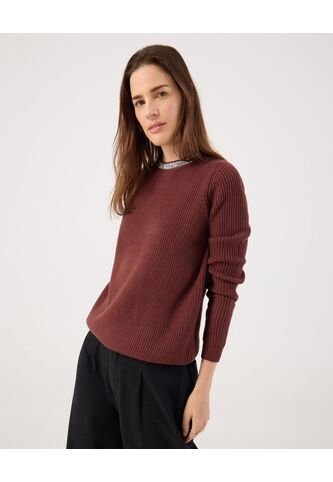 Saco Para Mujer Cuello Redondo Color Vino Marca Patprimo #30330654 Patprimo