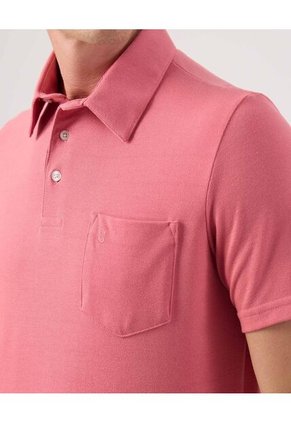 Polo Para Hombre Cuello Maquina Con Bolsillo Color Rosa Marca Patprimo #44112761