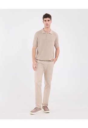 Polo Para Hombre Cuello Tejido Sin Bolsillo Color Café Marca Patprimo #44112724