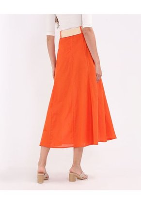 Falda Para Mujer Largo Color Rojo  Marca Patprimo #30140388