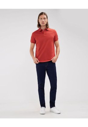 Polo Para Hombre Cuello Tejido Sin Bolsillo Color Rojo  Marca Patprimo #44112585