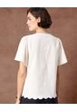 Blusa  Para Mujer Manga Corta Color Blanco Marca Patprimo #30123661 de Patprimo