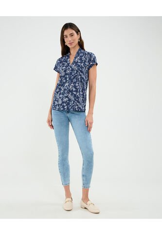 Jean Para Mujer Skinny Color Azul Marca Patprimo #30160460 Patprimo