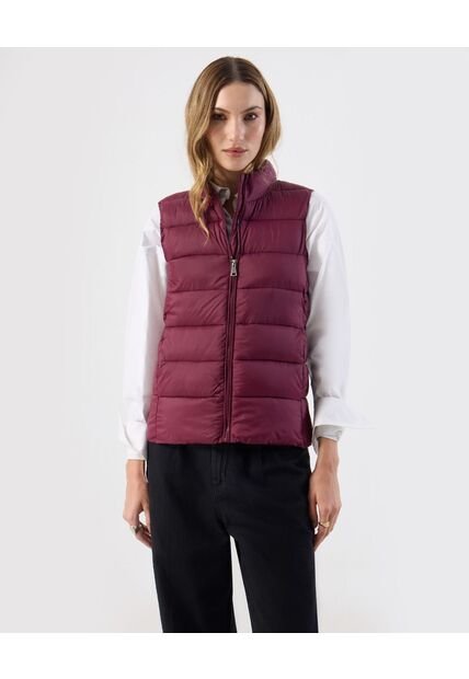 Chaleco  Para Mujer Acolchado Color Vino Marca Patprimo #30250042