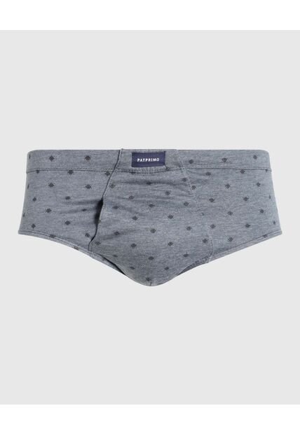 Calzoncillo Clasico Estampado X1 Para Hombre Gris Patprimo