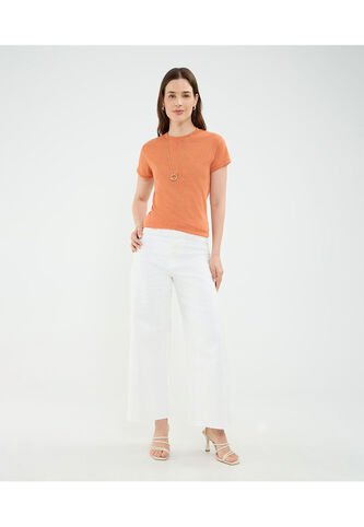 Jean Para Mujer Culotte Color Blanco Marca Patprimo #30160458 Patprimo