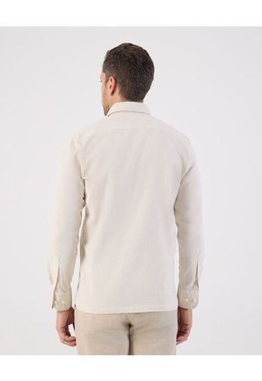 Camisa Guayabera  Para Hombre M/L Color Crema Marca Patprimo #44030401