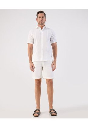 Camisa Guayabera  Para Hombre M/C Color Blanco Marca Patprimo #44030406